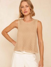 Regata Tricot Saran - Bege Medio - PP