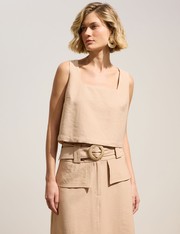 Cropped Selena - Bege Pessego - PP