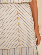 Saia Midi Ivone - Azul Claro - P