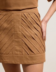 Shorts Saia Rosemaira - Marrom Amendoa - GG