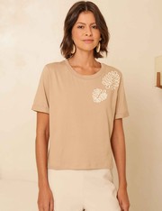 T-Shirt Isabelle - Bege Claro - PP