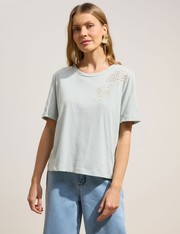 T-Shirt Isabelle - Azul Piscina - PP