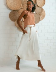 Saia Midi Ayla - Off White - GG