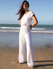Calça Pantalona Lea - Off White - P