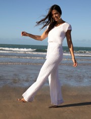 Calça Pantalona Lea - Off White - P