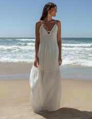 Vestido Longo Dalva - Off White - P