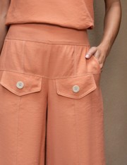 Calça Pantalona Taila - Terracota Queimado - P