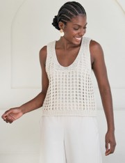 Regata Tricot Marcia - Bege Claro - GG