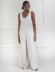 Regata Tricot Marcia - Bege Claro - GG
