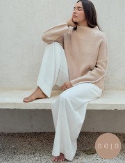 Blusa Tricot Senna - Bege Claro - P