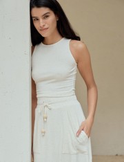 Cropped Moletom Dandara - Off White - M
