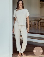 Calça Jogger Serena - Bege Claro - P