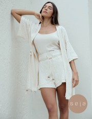 Shorts Flamê Sofia - Off White - P
