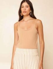 Regata Tricot Tiana - Bege Escuro - P