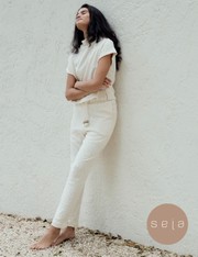 Calça Slim Sofie - Off White - PP
