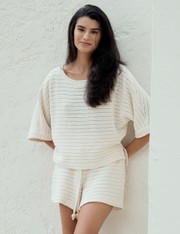 Shorts Malha Fiama - Bege Claro - P
