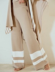 Calça Pantalona Catrina - Bege Medio - M