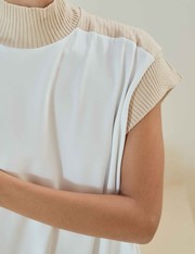 Vestido Curto Colette - Bege Medio - P