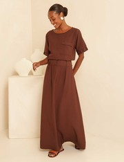 Saia Elza - Marrom Chocolate - PP