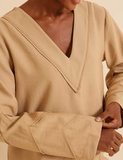 Blusa Manga Sauce - Bege Medio - P