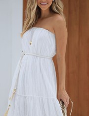 Vestido Longo Sila - Off White - P