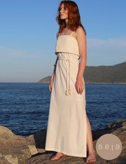 Vestido Midi Loreta - Off White - PP