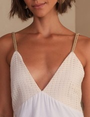 Vestido Longo Hilda - Off White - P