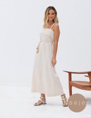 Vestido Midi Amor - Natural - PP