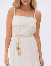 Vestido Midi Amor - Natural - PP