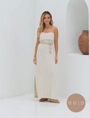 Vestido Midi Equilíbrio - Natural - PP