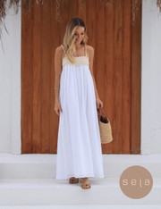 Vestido Longo Marselha - Off White - PP
