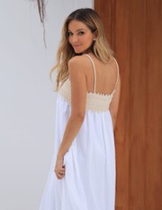 Vestido Longo Marselha - Off White - PP