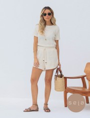 Shorts Cleia - Off White - PP