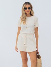 Shorts Cleia - Off White - PP