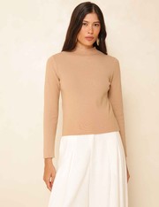 Blusa Tricot Vilma - Bege Medio - P