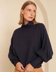 Blusa Tricot Rosalie - Marinho - U