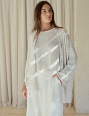 Cardigan Tricot Marisol - Mescla Claro - U