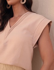 Blusa Taila - Bege Pessego - PP