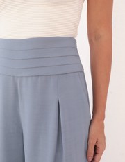 Calça Pantalona Lira - Azul Delave - PP