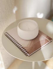 Vela Com Suporte Em Ceramica m - Natural - U