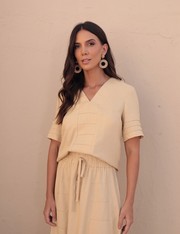 Blusa Maristella - Bege Marfim - PP