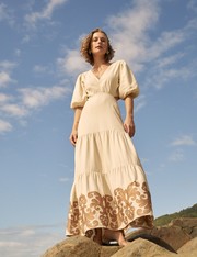 Vestido Longo Tassia - Natural - PP