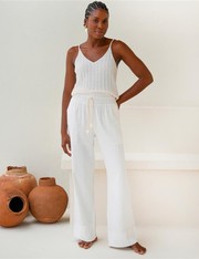 Calça Pantalona Chamego - Off White - PP