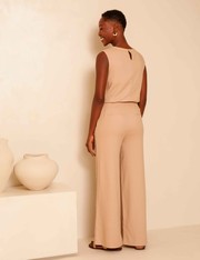 Calça Pantalona Samara - Bege Areia - PP