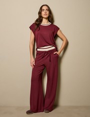 Calça Rosarita - Vinho Berry - PP