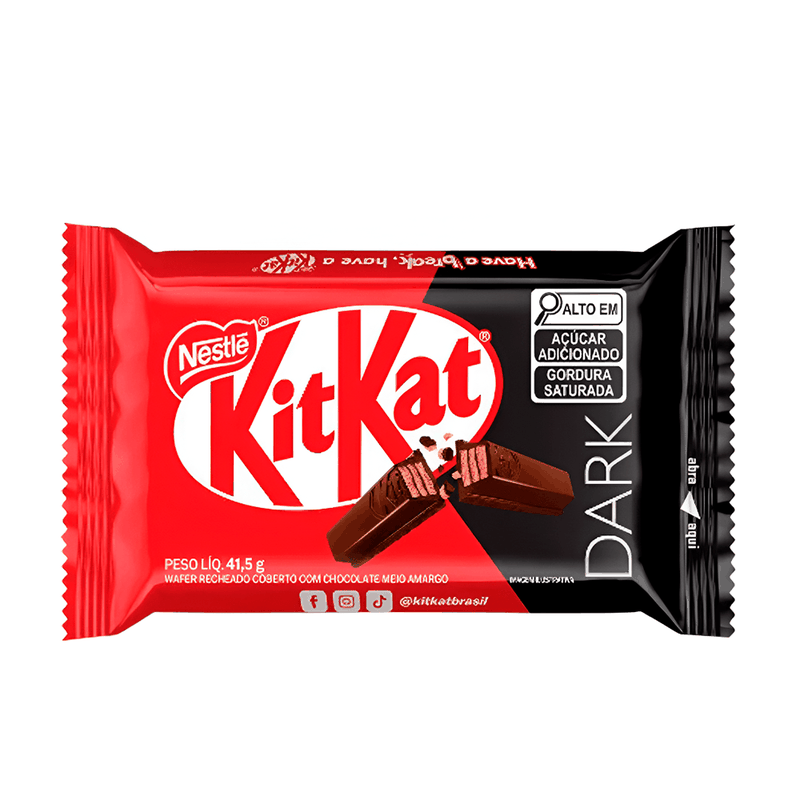 Chocolate Nestlé Dark Kit Kat – 41,5g - Casa Santa Luzia Chocolate Nestlé Dark Kit Kat – 41,5g - Casa Santa Luzia