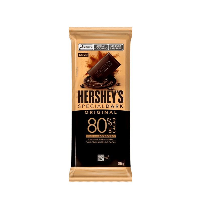 Chocolate Hershey's Special Dark 80% Cacau – 85g - Casa Santa Luzia