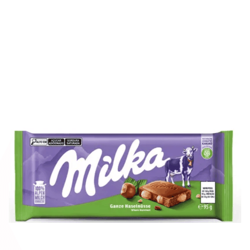 Chocolate Whole Hazelnut Milka – 95g - Casa Santa Luzia