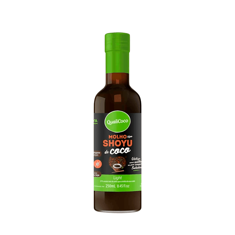 Shoyu de Coco Vegano Qualicoco – 250ml - Casa Santa Luzia