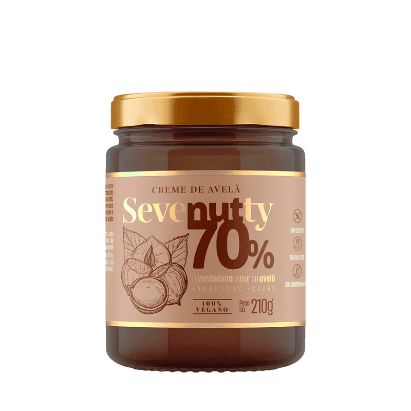 Creme de Avelã 70% Sevenutty - 210g - Casa Santa Luzia